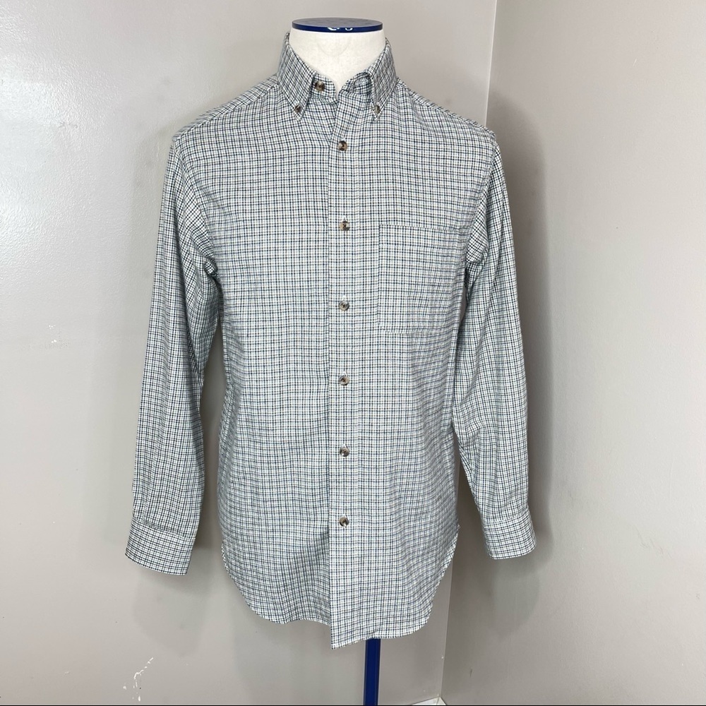 Vintage Mens Casual Plaid Flannel Shirt Size Small - Picture 10 of 16